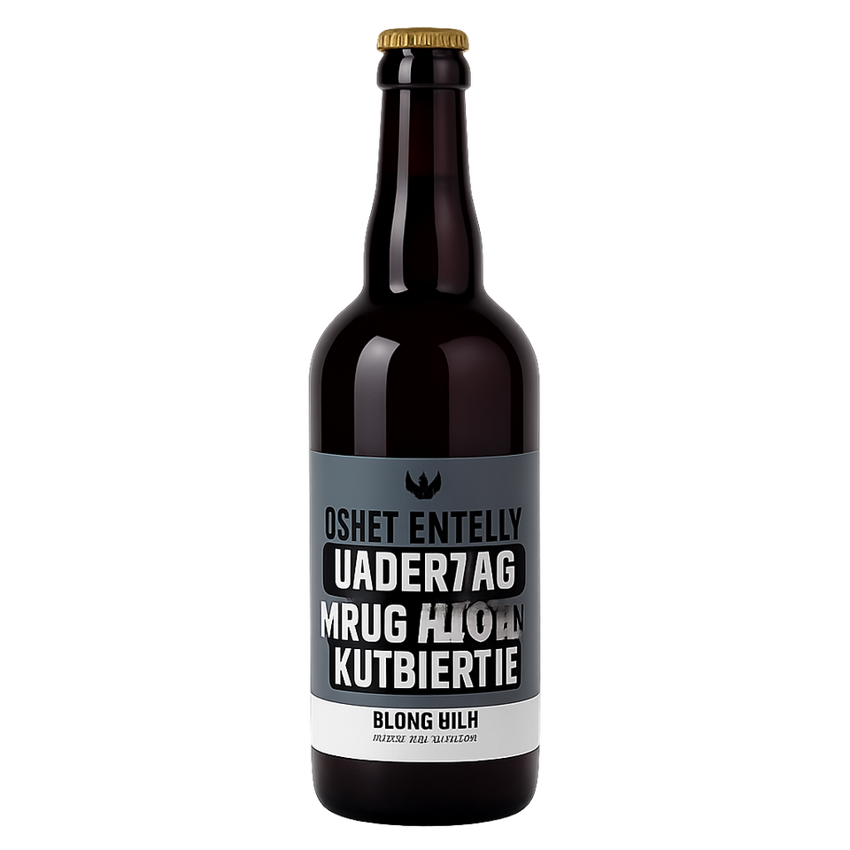 Bierfles van 750ml met een Vaderdag-tekst